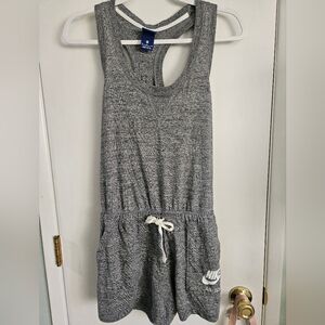 Nike Heather Gray Athletic Romper